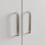 Armoire-penderie à 2 portes, armoire de chambre autoportante avec tringle
