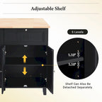 TOPMAX Kitchen Island Set with Drop Leaf and 2 Seatings, Dining Table Set with Adjustable Shelf, Drawers and Towel Rack