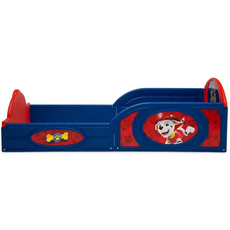Lettino per bambini Delta Children in plastica per dormire e giocare, con sponde di sicurezza integrate - PAW Patrol