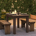 Mesa de jantar retangular Flash Furniture, 46 x 30, em pinho maciço