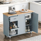 Isola da cucina con piano di lavoro pieghevole, carrello portaoggetti da cucina con ripiano estraibile, portasciugamani e cassetto, ruote girevoli