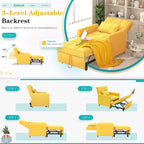 Poltrona divano letto 3 in 1 AECOJOY con cuscino e schienale convertibile